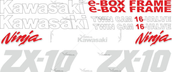 Decals for Kawasaki ZX-10 1989