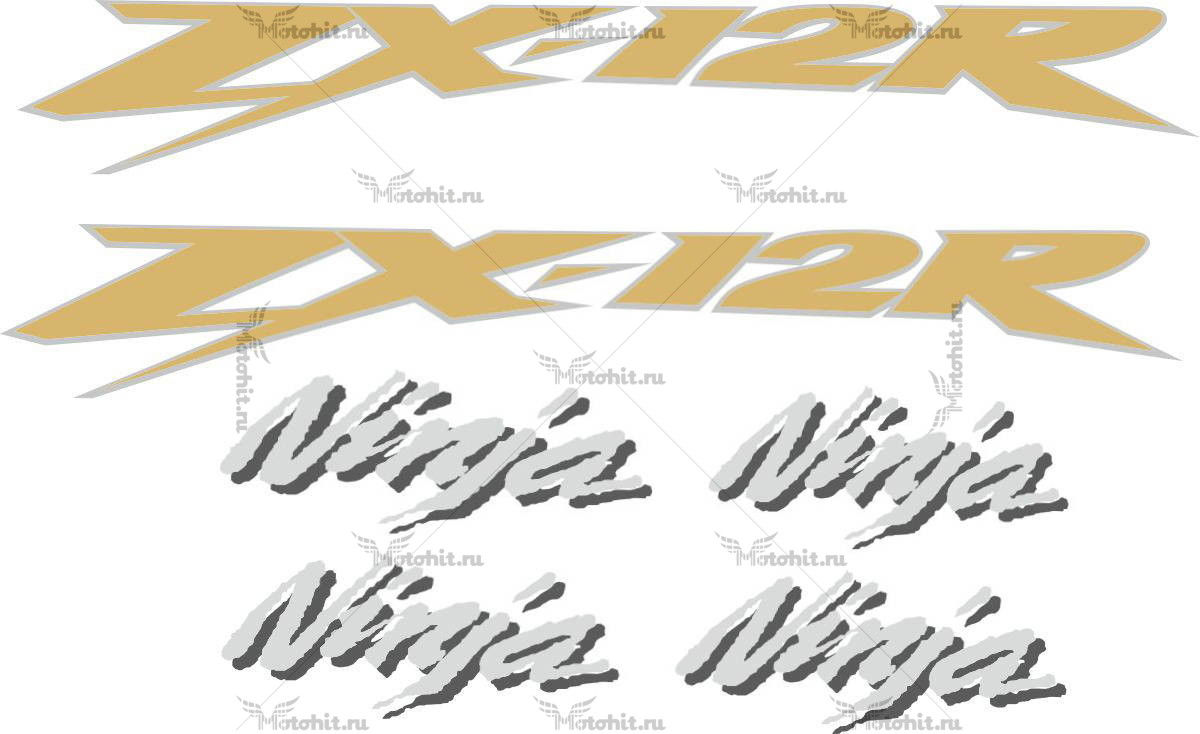 Decals for Kawasaki ZX-12-R 2004
