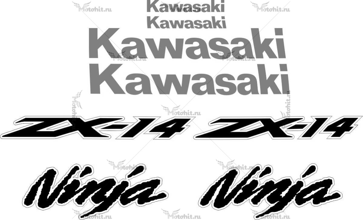 Decals for Kawasaki ZZR-1400 (ZX-14) 2011