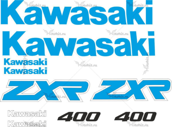 Decals for Kawasaki ZXR-400 1989