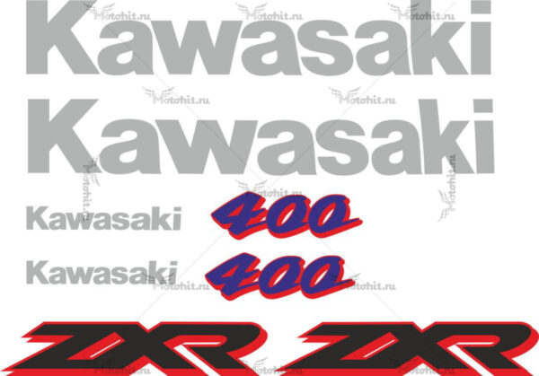 Decals for Kawasaki ZXR-400 1996