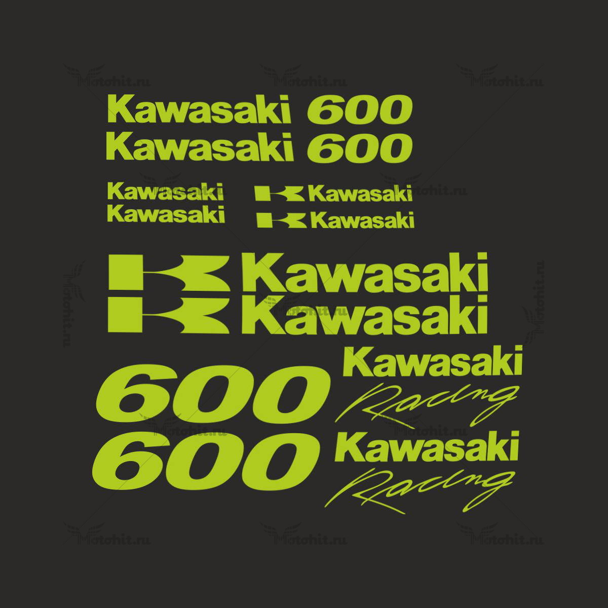 Decals for Kawasaki ZZR-600 3