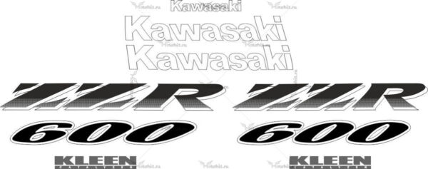 Decals for Kawasaki ZZR-600 1998-2004