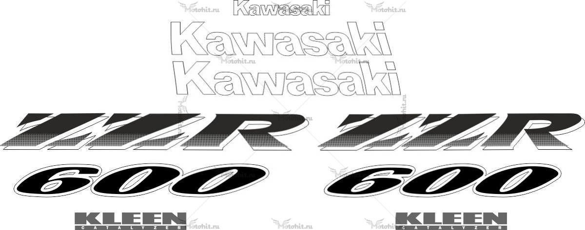 Decals for Kawasaki ZZR-600 1998-2004