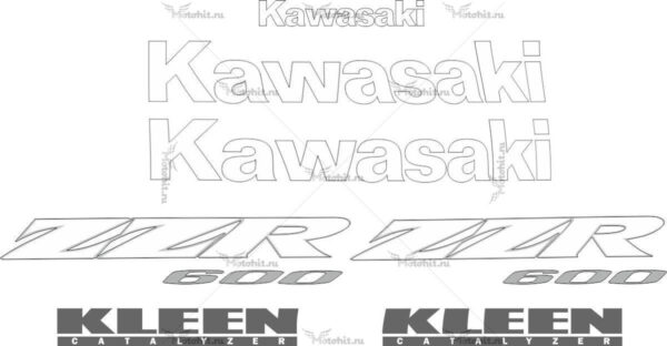 Decals for Kawasaki ZZR-600 2004-2009