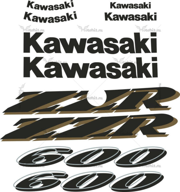 Decals for Kawasaki ZZR-600