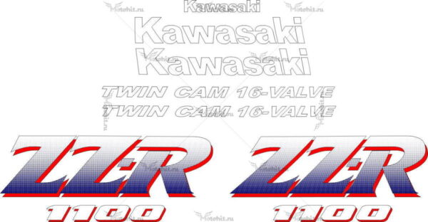 Decals for Kawasaki ZZR-1100 1990-1991