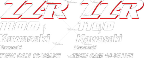 Decals for Kawasaki ZZR-1100 1991