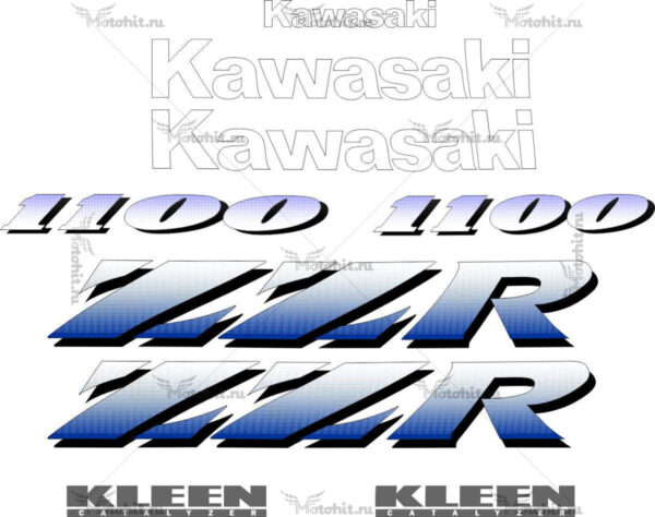 Decals for Kawasaki ZZR-1100 1993-1994