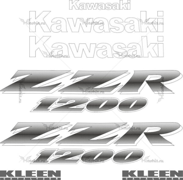 Decals for Kawasaki ZZR-1200 2000-2003