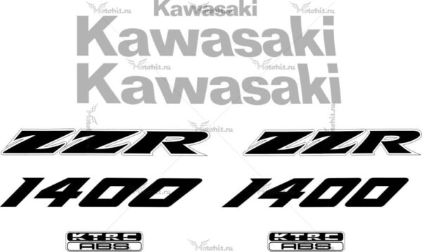 Decals for Kawasaki ZZR-1400 2011
