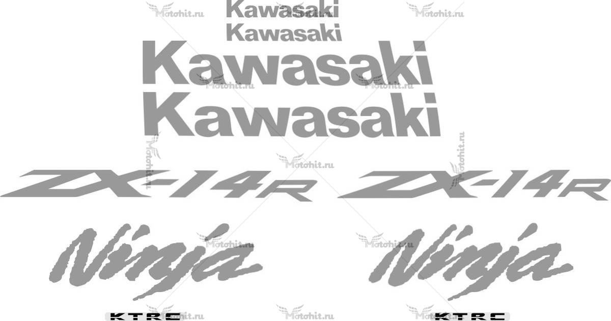 Decals for Kawasaki ZZR-1400 2012