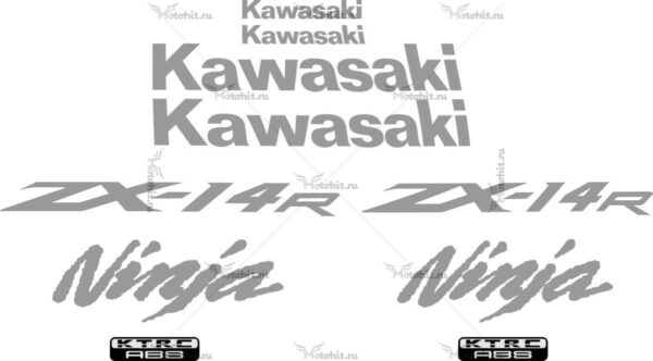 Decals for Kawasaki ZZR-1400 2013-2014 1COLOR