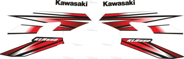 Decals for Kawasaki KLR-650 RED
