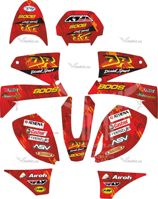 Decals for KTM LC-640 Suzuki-DR-Style
