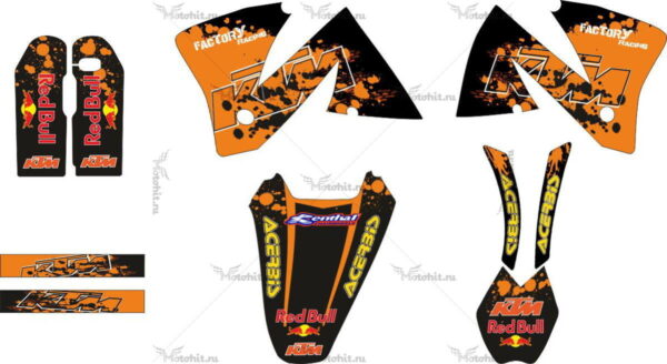 Decals for KTM EXC 1998-2001 URX
