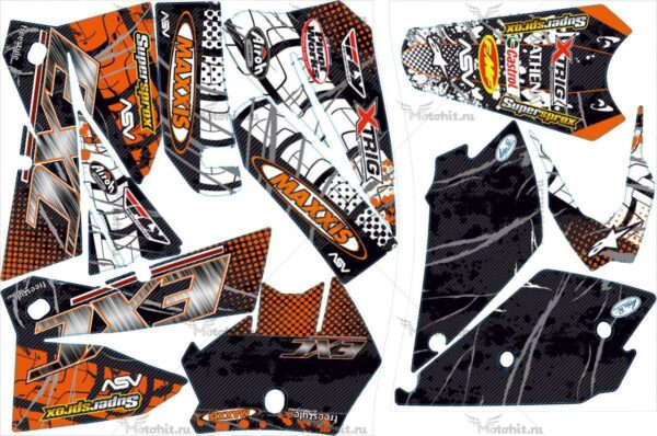 Decals for KTM EXC 2004-2007 MAXXIS5-CARBON
