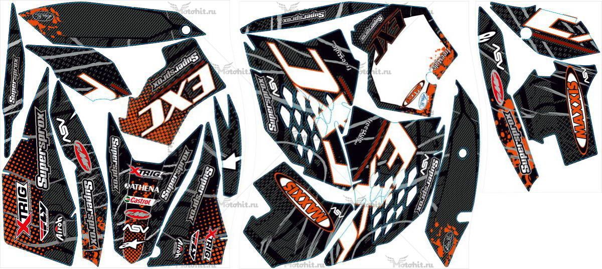 Decals for KTM EXC 2008-2011 MAXXIS2-CARBON