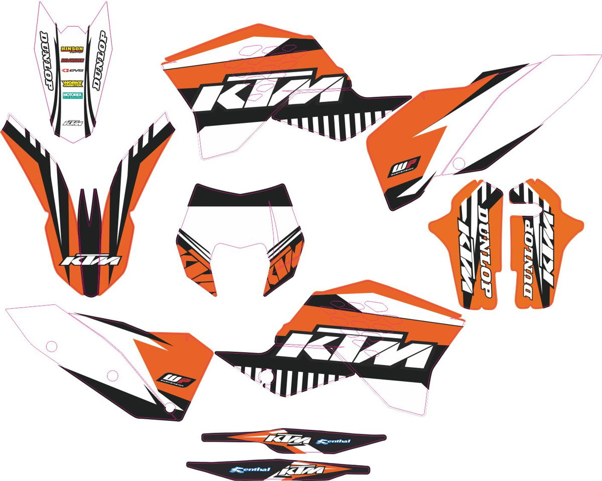 Decals for KTM EXC 2008-2011 01