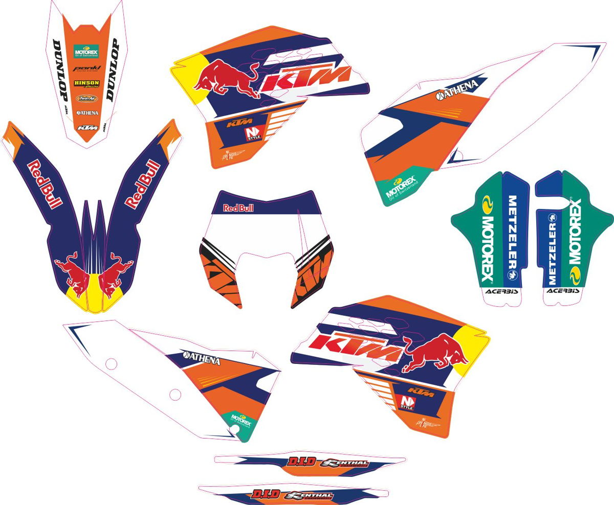 Decals for KTM EXC 2008-2011 05