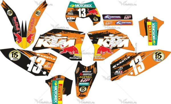 Decals for KTM EXC-125 2008-2011