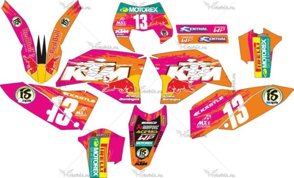 Decals for KTM EXC-125 2008-2011