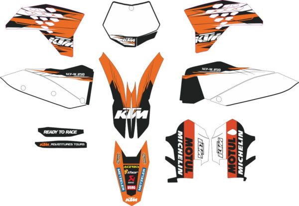 Decals for KTM EXC-250 2008-2011