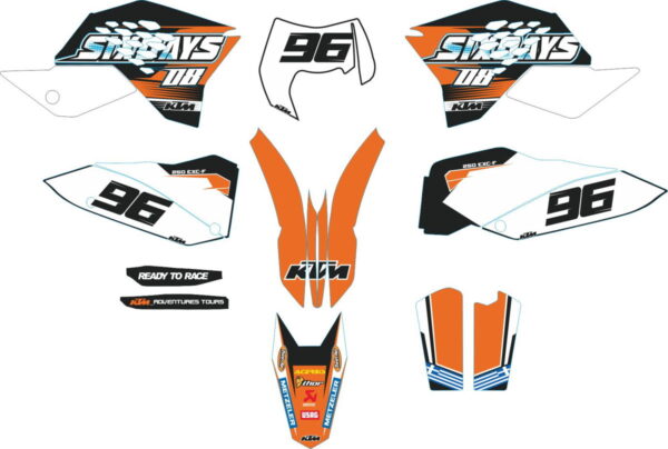 Decals for KTM EXC-F-250-2008-2011