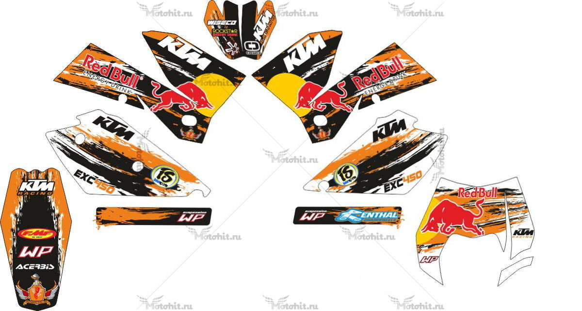 Decals for KTM EXC-450 2004-2007 2