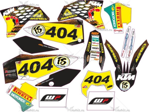 Decals for KTM EXC-450 2008-2011