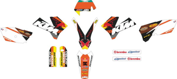 Decals for KTM EXC-450-2004-2007