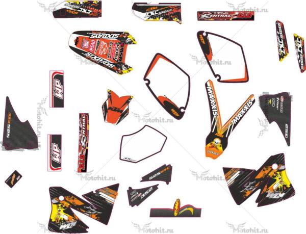 Decals for KTM EXC-525 2002-2003 FACTORY