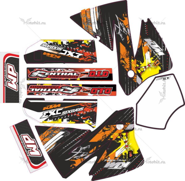Decals for KTM EXC-525 2002-2003 FACTORY-2