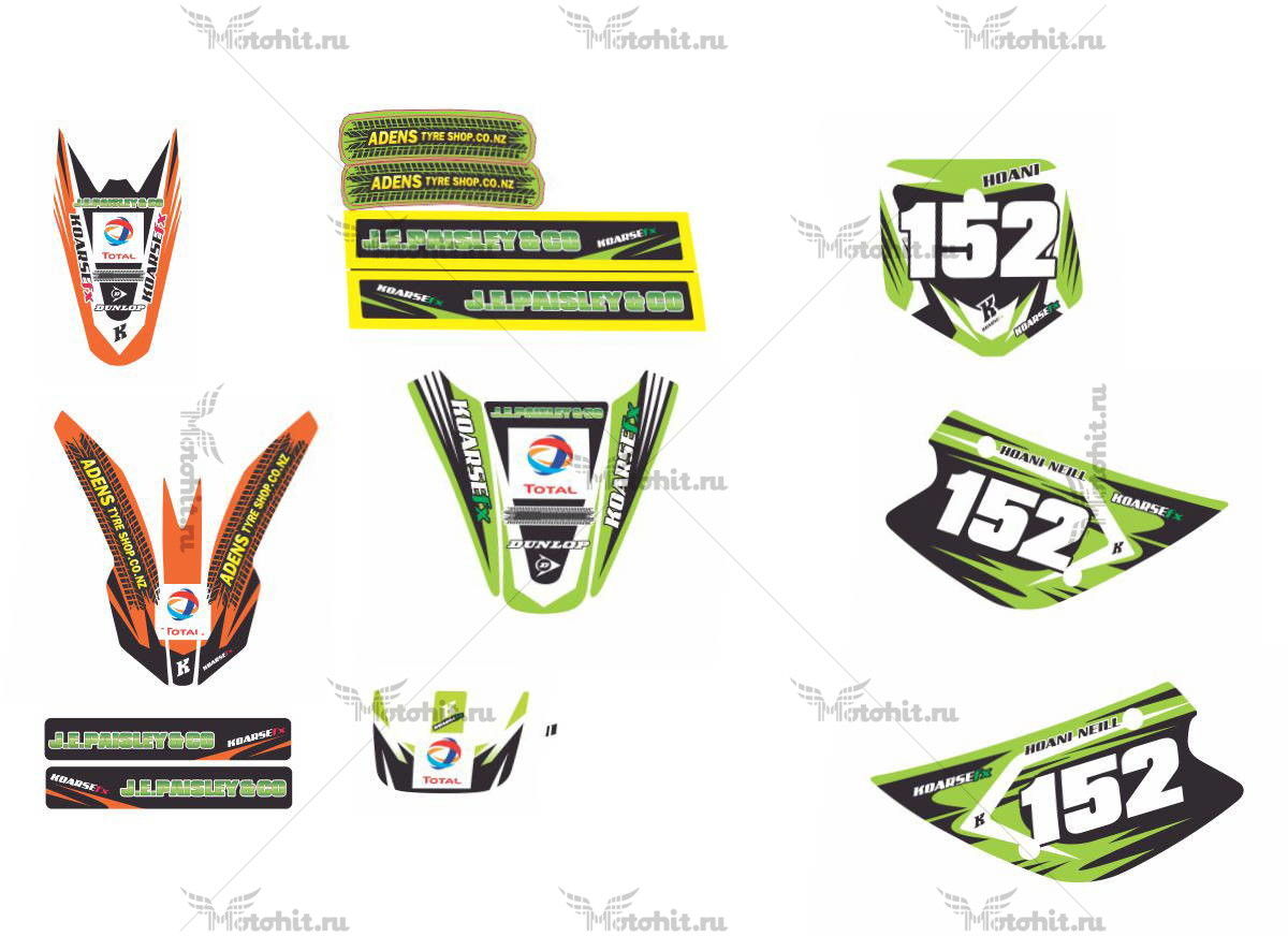 Decals for KTM SX-65 2010 HOANI
