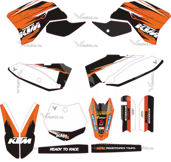 Decals for KTM SX-65 2011 DRAGON LITE