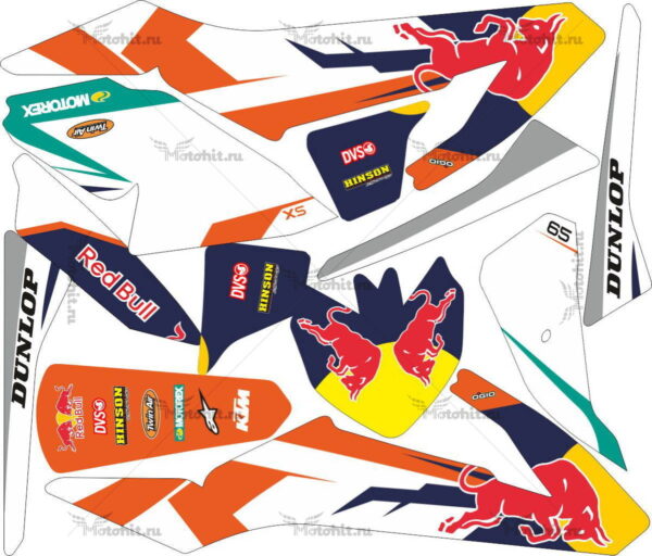 Decals for KTM SX-65 2016-2019 REDBULL