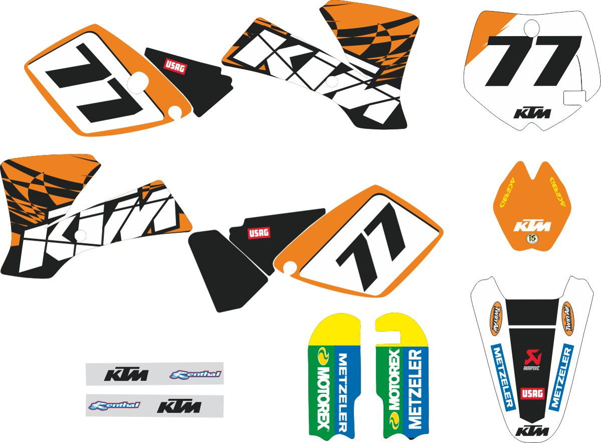 Decals for KTM SX-65CC-2002-2009