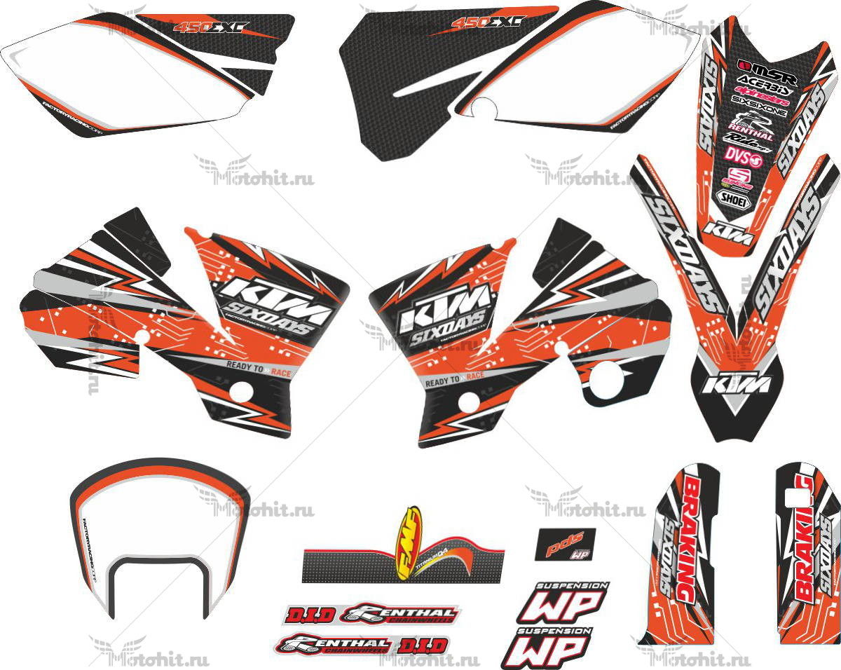 Decals for KTM SX-65 2002-2009