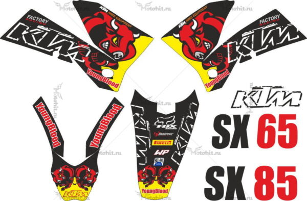 Decals for KTM SX-85 2003-2012