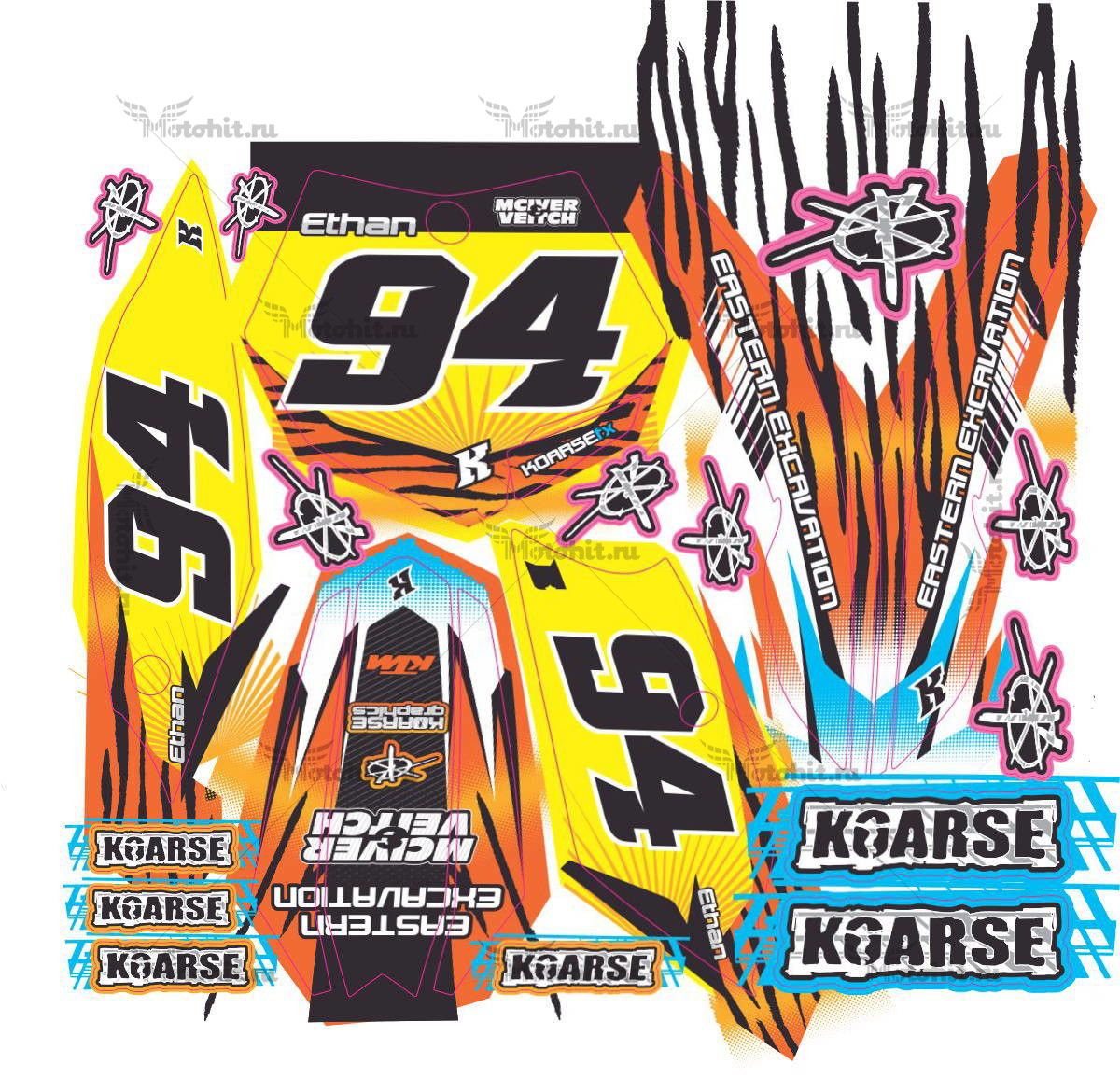 Decals for KTM SX-85-2013-2017 ETHAN