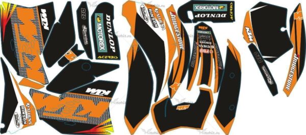 Decals for KTM SX-125 2007-2009 DUNLOP7
