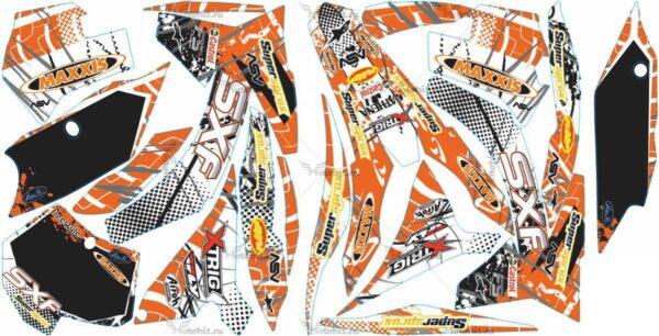 Decals for KTM SX-125 2011-2013 MAXXIS3-SXF-BLACK
