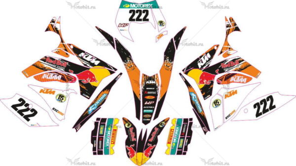 Decals for KTM SX-125 2011-2013 REDBULL