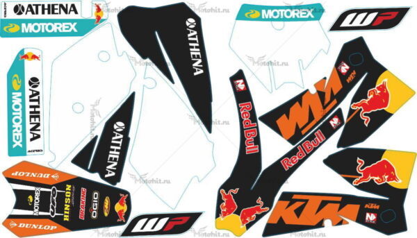 Decals for KTM SX-125 REDBULL2 2001-2003