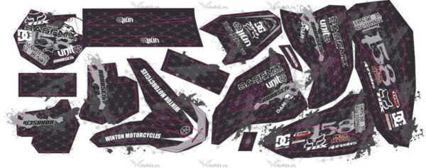 Decals for KTM SX-250 2007-2010 DAMOS