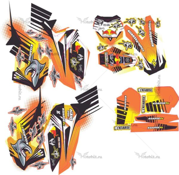 Decals for KTM SX-250 2013-2015 JESSIE