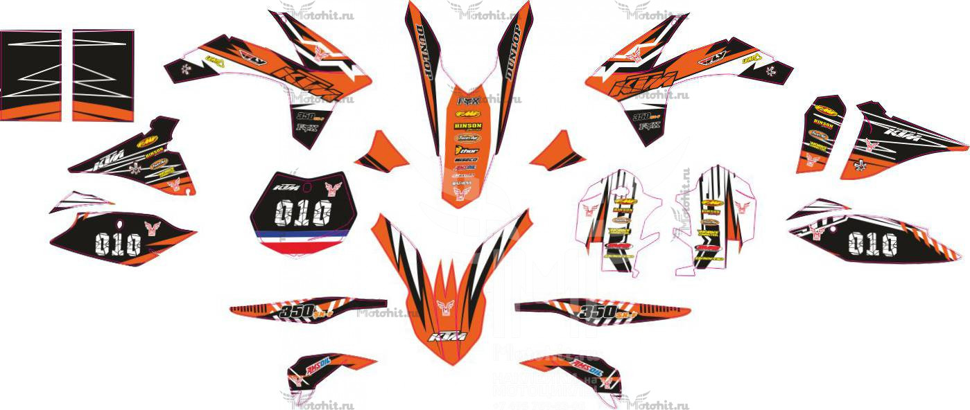 Decals for KTM SX-350 2011