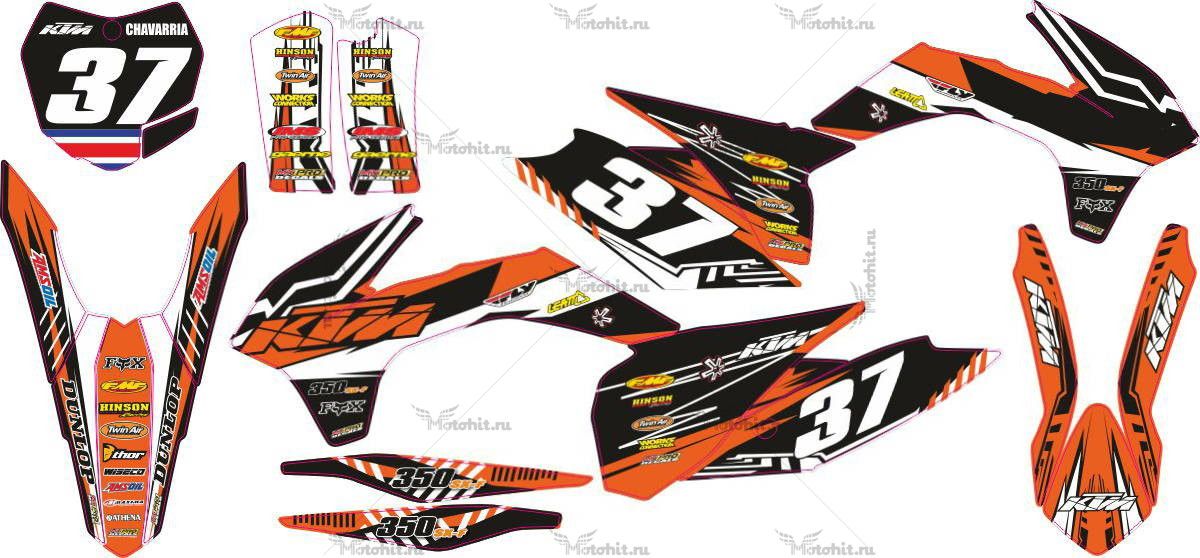 Decals for KTM SXF-350 2013-2015