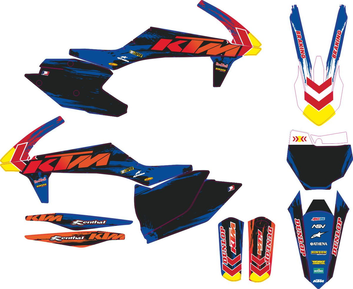 Decals for KTM SXF-450-250 2016-2018 3