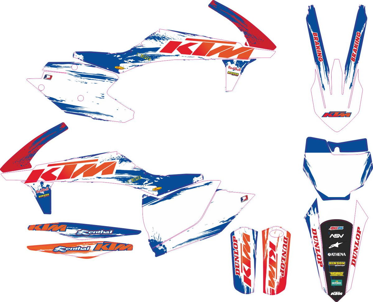 Decals for KTM SXF-450-250 2016-2018 11